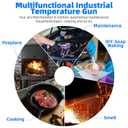 Digital Infrared Thermometer Gun, Kethvoz Dual Laser 30:1 Infrared Thermometer Gun Measure Temp -58~2732, Industrial Pyrometer for Cooking Grilling Pizza Oven HVAC 1500APP