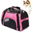 Cat Carrier for Small Cats Soft-Sided Pet Carrier for Cats Puppies Small Pets Airline Approved Lightweight Comfortable Travel Cat Carrier (Small, Pink)
