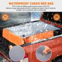 Sailnovo Truck Bed Cargo Bag, 38 Cubic ft Waterproof Cargo Bag for Truck Bed, Heavy Duty PVC Truck Cargo Bag Fits Any Truck Size with 6 Stretch Cord, Packing Bag (59''x48''x23'')