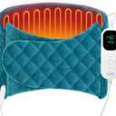 Mewaii Electric Heating Pad for Back Pain Relief, Large 23.6" x 11.8" Moist Heating Pad with 7 Heat Settings, Smart Timer, Ultra-Soft Washable Fabric, Gift Choice for Women & Men
