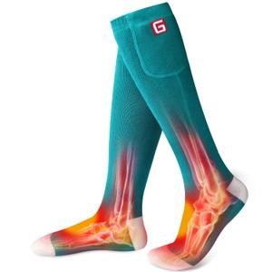 Heated Socks Women Electric Battery Socks Thermal Insulated Socks for Arthritis, Winter Thick Warm Cotton Sox Heating Foot Warmer, Unisex & USA 6-13 Size