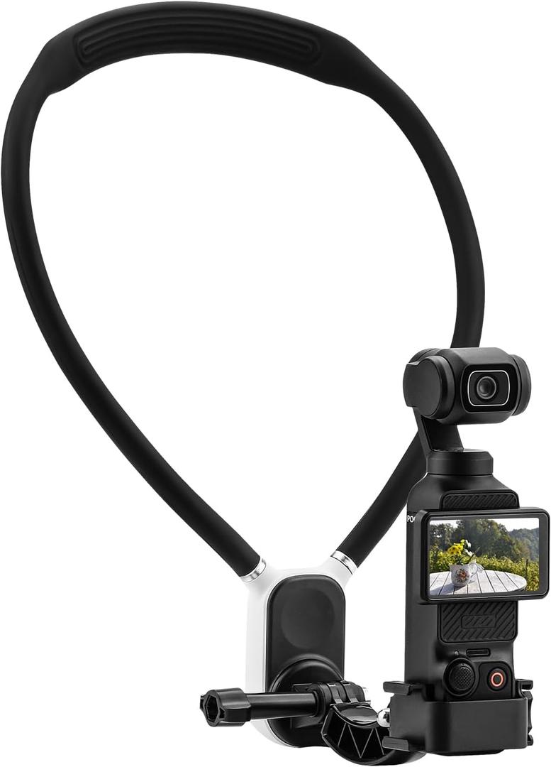 Pocket 3 Magnetic Neck Mount for DJI OSMO Pocket 3 Creator Combo,Chest Mount POV/Vlog Video Selfie Stand Hand Free Neck Holder for GoPro Hero 13/12/11/10/9,Camera Accessory