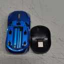 Usbkingdom 2.4GHz Wireless Mouse Cool 3D Sport Car Shape Ergonomic Optical Mice with USB Receiver for PC Laptop Computer Women Small Hands (Blue)