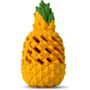 Pineapple Dog Toys for Large Dogs Puppy, Dog Chew Toys for Small Medium Dogs to Keep Them Busy, Interactive Dog Toys Tough Dog Puzzle Toys Treat Dispensing Durable Dog Dental Chew (Large 6.3IN)