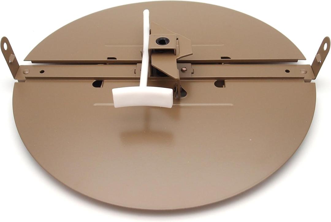 HVAC Premium 6" Butterfly Damper - Control Your Airflow on Drop Ceiling grilles of 24x24 (6" Round Duct Opening)