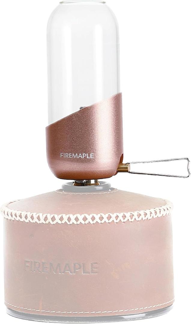 Fire Maple Orange Camping Light, Propane LampGas Lantern, Glass Lampshade & Windproof, NO Mantles Needed, Brightness Adjustable, Heating, Camping Atmosphere &Bright Flames