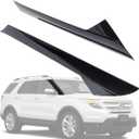 KARPAL 2 PCS A-Pillar Front Left + Right Molding Windshield Outer Trim Replacement BB5Z-7803145-AA BB5Z-7803137-AB Compatible with 2011-2019 Ford Explorer (LH + RH Outer)