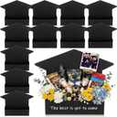 Sabary 12 Pcs Graduation Season Flower Boxes, 2026 Graduation Cap-themed Flower Packaging Gift Boxes, Florists Bouquet Bags, Suitable for Grad Ceremony Party
