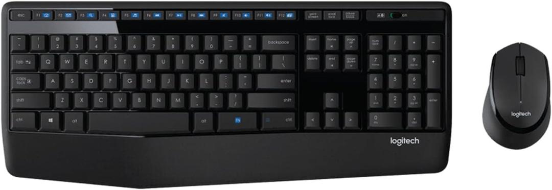 Logitech Mk345 Wireless Keyboard and Mouse Combo (Black)
