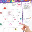 Lateefah Desk Calendar 2025, Large 22'' x 17'' Desk Calendar 2025-2026, 18 Month Desktop Calendars for Home & Office, Use July 2025 to December 2026
