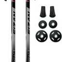 Fizan Compact 3 Trekking Poles  5.6 oz Ultralight, Backpacking, Thru Hiking Poles, Adjustable, Collapsible, Customized Fit, EVA Grips, Aluminum Walking Sticks (Compact 3) (Grey)