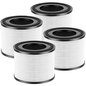 2 Pack AP-S0610L Replacement Filters Compatible with MOOKA AP-S0610L Air Purifier, Efficient Air Filter, 3-Stage Filtration System
