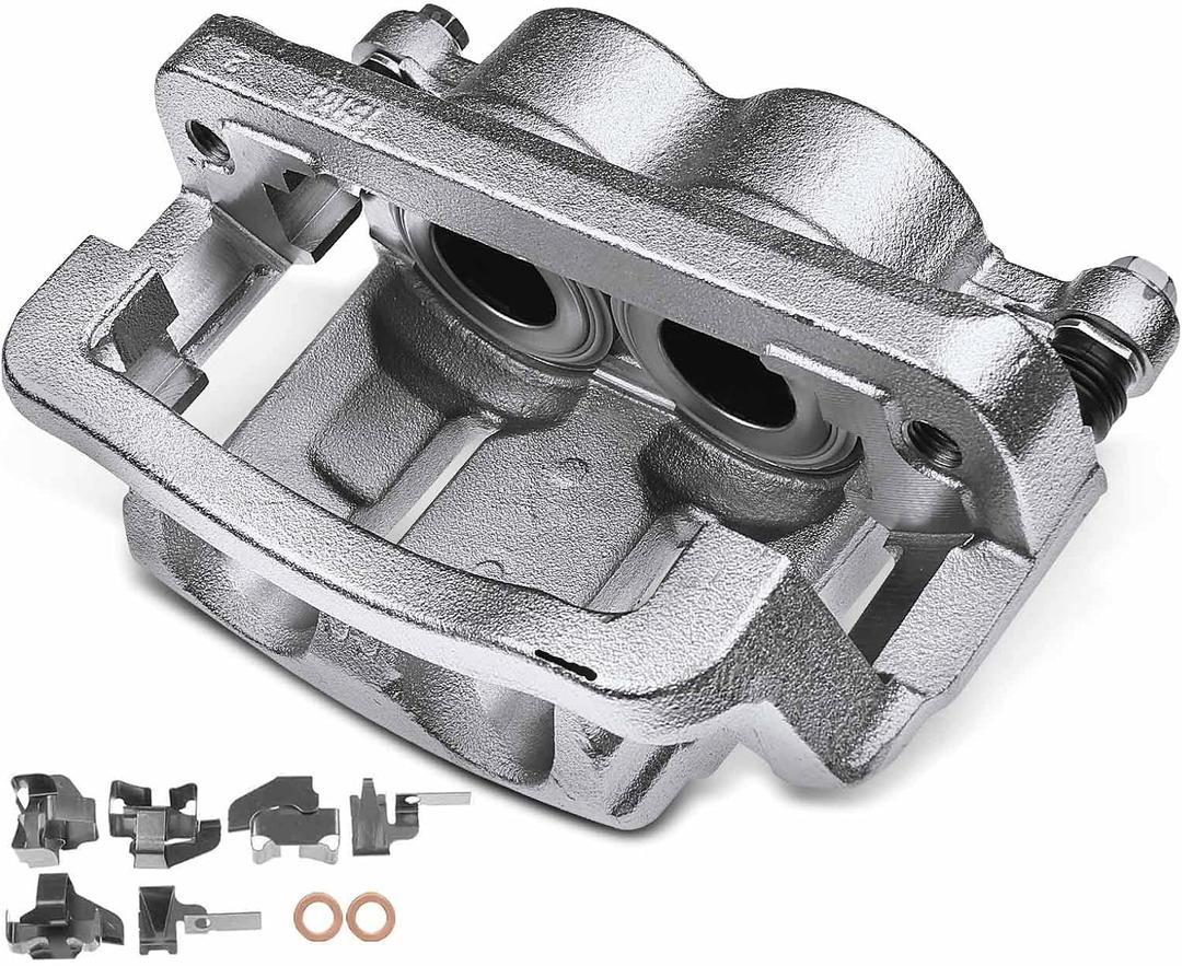 A-Premium Front Right Passenger Disc Brake Caliper with Bracket | Compatible with Ford Models - F-350 Super Duty/F-450 Super Duty 2011-2012, Corrosion-resistant, Direct-fit