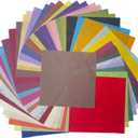 50 Colors 50 Sheets 6 x 6 Inches Natural Fiber Mulberry Tree Square Origami Paper Arts Folding Craft, Decoration Paper, Writing Painting Square Folding Paper for DIY Crafts (Mixed Color, 6"x6")