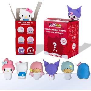 Sonix x Sanrio Hello Kitty & Friends Peekers - Pastel Series Blind Box - Adhesive Decorative Mini Figures - Includes Hello Kitty, My Melody, Kuromi, Little Twin Stars, or Mystery Character