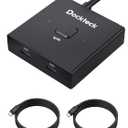Dockteck USB C Switch, Bi-Directional Switcher 1 in 2 Out/2 in 1 Out, USB Switch with 4K@60Hz, 10Gbps Transfer Speed, 100W PD Charging, 3.3FT USB-C Full Featured Cable for Printer, Laptop,Scanner,SSD