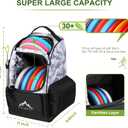 Himal Outdoors Disc Golf Bag with 30+ Disc Capacity, Durable Disc Golf Backpack for Men Multiple Storage Pockets (Camouflage)
