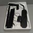 Floor lamp, 15w/1000lm Bright LED Floor Lamp with Stepless Adjustable 3000K-6000K Colors and Dimmer, Remote and Touch Control, Adjustable Floor Lamp for Living Room (1. Matte Black)