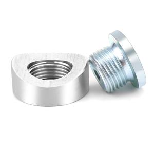 M18X1.5 Universal Bung and Plug, 304 Stainless Steel Plugs, Suitable for 1.5-2 inch Pipe-1 Bungs/1 Pluges