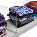 Bee Neat Closet Organization with Acrylic Clear Shelf Dividers - Closet Shelf Organizer for Clothes, Towels, Sweaters, Purses, and Books - Shelf Separators - 2 Pack (8" Tall 11 " Deep)