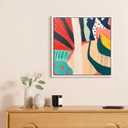 Canvas Frame, 2 Pack Square Floating Frame for 10x10 Oil Paintings, Stretched Canvas Pictures Prints, Home Office Living Room Wall Decor (White)