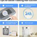 Pet Air Purifier for Home Large Room 2500 sq ft, H13 HEPA Washable Double-Sided Filter, Air Cleaner for Pet Hair Dander Odor Allergies Pollutant Smoke Dust,PM2.5 Air Quality Monitor, Auto Mode,P358 Grey