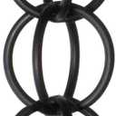 Monarch Rain Chains Aluminum Ring Black Rain Chains for Gutters  8.5 ft Black Decorative Rainchain Outdoor Durable Heavy Duty Gutter Chain Downspout, Modern Rainchains for Outside