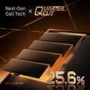 195 Watt Solar Panels, N-Type Quarter-Cut 25.6% High Efficiency Cells