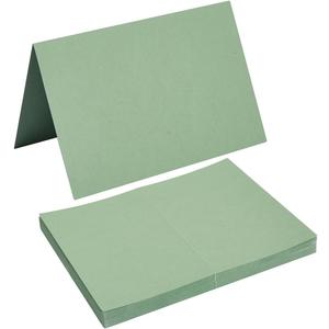 50 Pack Blank Cards Folded Cardstock Thank You Blank Greeting Cards for Invitations, Wedding, Greeting Cards, All Occasion DIY, 5x7 Folded Cards Sage-Green