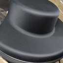 MOSLA Hat Box Travel Fedora Case Universal Size Hat Carrier Storage Case, Black, Large