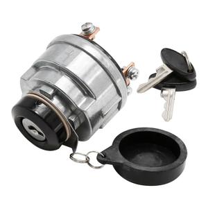 Ignition Key Switch, 5 Terminals Ignition Switch Replacement for Ford New Holland Shibaura Tractor 1000 1100 1110 1200 1210 1300 1310 1500 1510 1600 1700 1710 1900 1910 2110 35 45 55 65 Skid Steer
