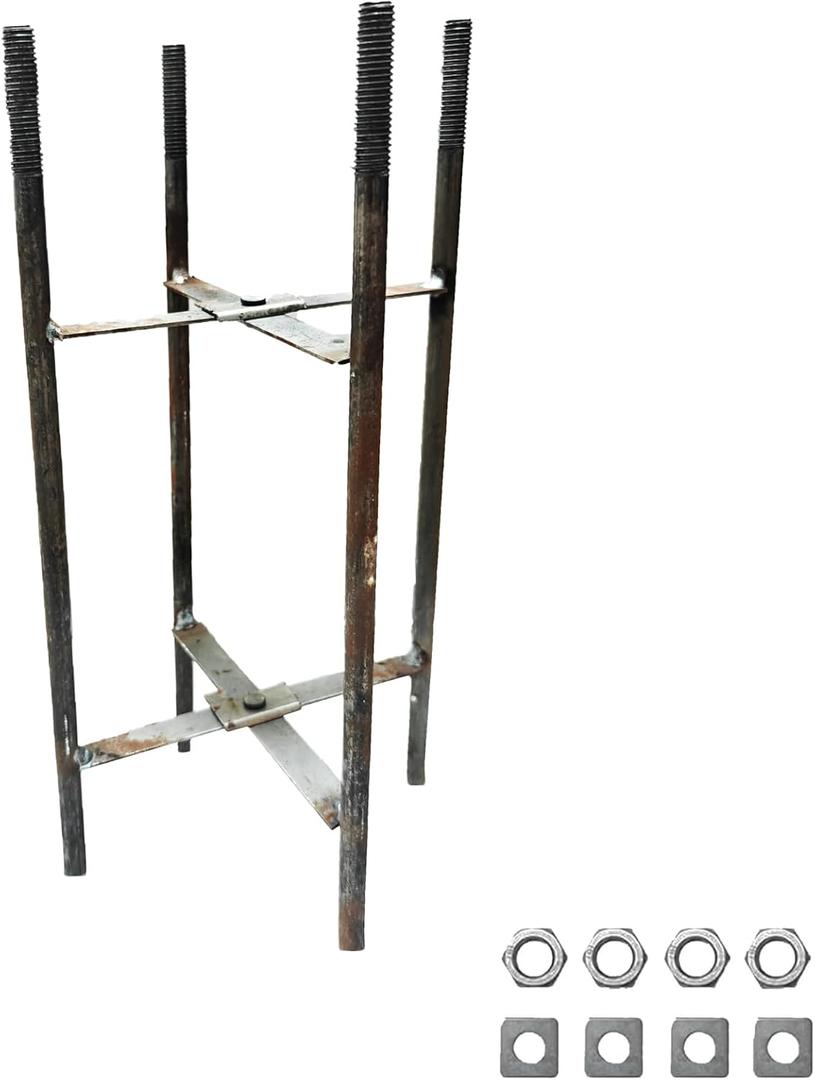 Rebar Cage for TRAYIU Diameter 2.36" Sun Shade Poles, Unfolded Size 3.94" X 3.94"