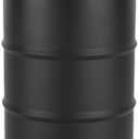 24oz Stainless Steel Water Bottle, Beer Keg Style Wine & Liquor Bottle Uninsulated Single Walled Metal Canteen Drink Bottle with Screw On Cap for Sports Hiking Picnics Camping (Black)