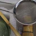 Matcha Set, Matcha Bowl with Spout, Matcha Whisk and Holder, Bamboo matcha Scoop and Stainless Sifter - 5 Pcs Jade Green Matcha Set Kit for Matcha Lover