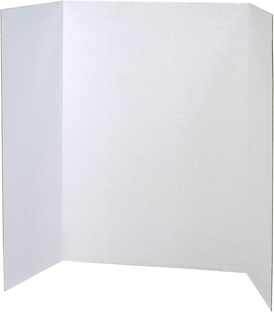 Presentation Boards, Single Wall, White, 48" x 36", 12 Count
Great for arts, crafts, displays, presentations and classroom projects