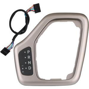 Transmission Shifter Bezel with Wire Harness 5YD27LS5AA 68413957AA 601-401 Tan for Gear Shift Compatible with 2014-2018 Jeep Cherokee Service Shifter Repair Accessories Parts