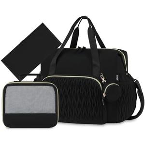 Yorige Diaper Tote Bag for Baby 6pcs, Large Mom Hospital Bags with Changing Pad Pacifier Case for Labor Delivery Boy Girl