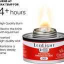 LeoLight 4-Hour Chafing Fuel, 5.6oz Diethylene Glycol Cans with Spill-Proof Wick & Resealable Lid, Odorless & Smokeless Food Warmer Fuel for Buffets, Catering, Events, Parties (24)