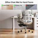 46"x60" Office Chair Mat for Hardwood Floor,Large Computer Chair Mat for Hard Floor, Large Anti-Slip Hard Floor Protector Rolling Desk Mat,PVC Office Floor Mat for Work,Home