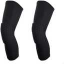 Basketball Knee Pads, 2 Pack Honeycomb Anti Collision Leg Compression Sleeves, Sports Sleeves for Wrestling Football Volleyball Soccer Skating (Small, Black)