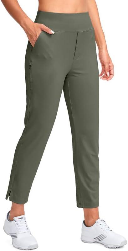 YYV Women's Golf Pants Stretch Work Ankle Pants High Waist Dress Pants with Pockets for Yoga Business Travel Casual (Large) YYV Women's Golf Pants Stretch Work Ankle Pants High Waist Dress Pants with Pockets for Yoga Business Travel Casual (Large)