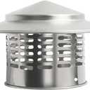 4" Round Chimney Caps, Tapered Top Chimney Cap with Screen, All Weather Chimney Caps Roof Top Round Roof Vent, Perfectly Insulated Roof Vent Caps Vent Caps