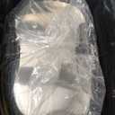 Ninestars Two-Piece Automatic Trash Can Combo Set, 13 Gal (50L) & 3 Gal (12L) Touchless Motion Sensor Garbage Cans with Odor-Sealing Lids, Matching Oval Stainless Steel, Black Trim