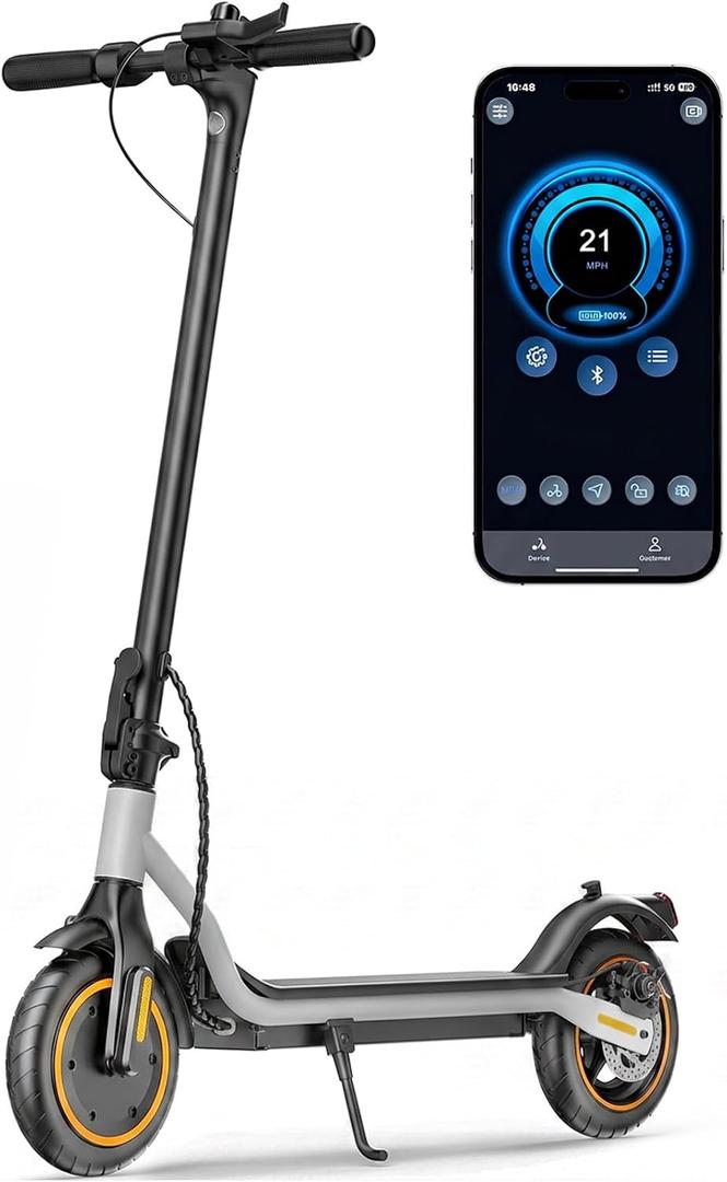 Electric Scooter Adult, 8.5" Tires, 21 Miles & 20 Mph by 500W Motor
Foldable E-Scooter for Commuting & City Travel, Big Display, Cruise Control, EABS & Drum Brake