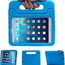 LEFON Kids Case Shockproof for iPad mini 5/4/3/2/1, iPad mini 4th Generation Case for Kids, with Convertible Handle Light Weight Super Protective Stand Cover for iPad mini 5th Gen 7.9 Inch (Blue)