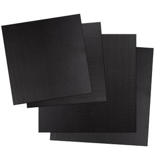 Kalolary Carbon Fiber Board Plate 300 X 300 X 1 MM, Carbon Fiber Sheets Also in 1mm 3mm Plain Weave 100% 3K Glossy Surface