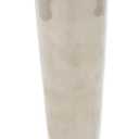 Deco 79 Aluminum Metal Decorative Vase Fluted Centerpiece Vase, Flower Vase for Home Decoration 4" x 4" x 10", Silver