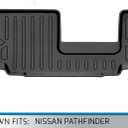 SMARTLINER Custom Fit Floor Mats 3rd Row Liner Compatible with 2022-2025 Infiniti QX60