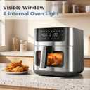 DUMOS Air Fryer 6.34 Quarts, 8-in-1 Airfryer with Presets & Viewing Window, 12.99"x 10.83"x11.42"