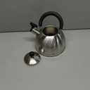 Stainless Steel Whistling Tea Kettle, Made of 100% Durable Stainless Steel, Flip Top Spout, Light Handle – Holds 2 Quarts, by Home-Style Kitchen